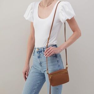 HOBO Run About Leather Crossbody Bag